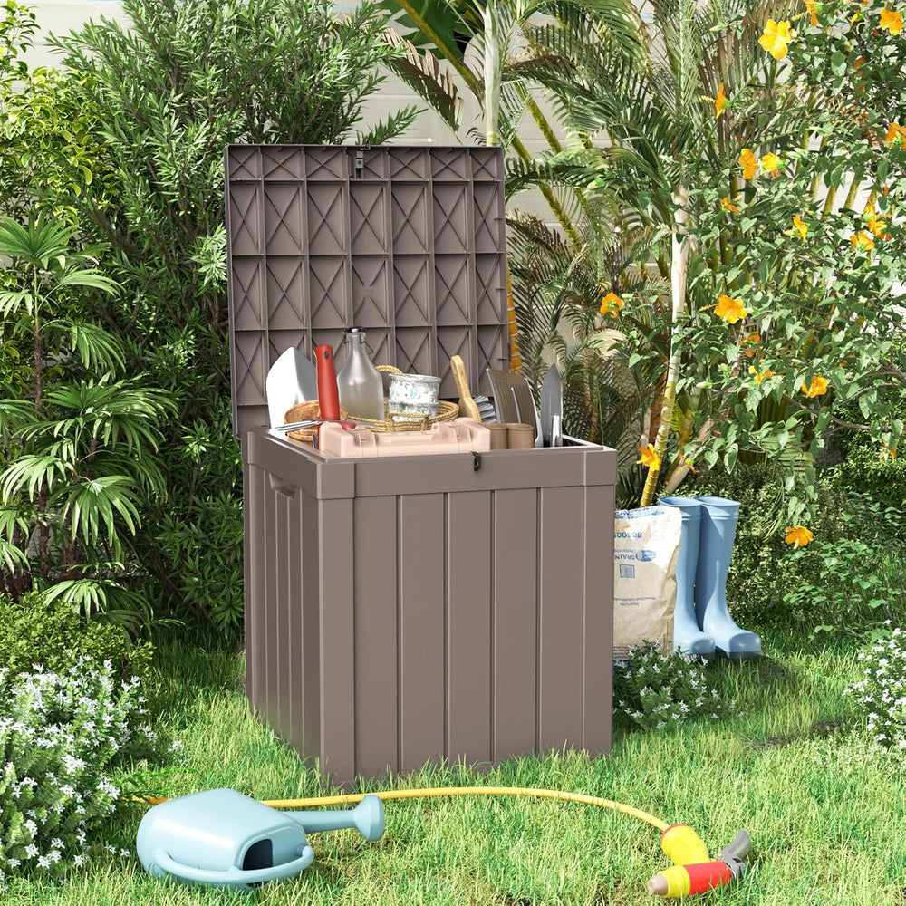Deck Box Large Outdoor Storage for Patio Furniture, Outdoor Cushions, Garden ...