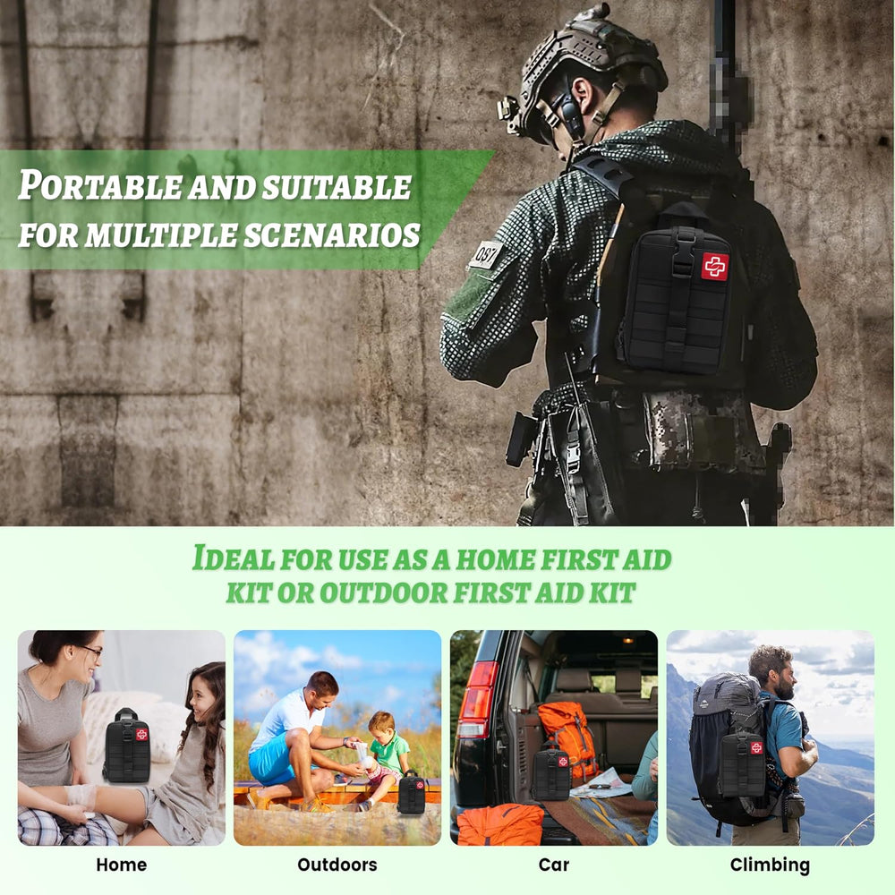 Survival Kit, First Aid Kit IFAK Emergency Kit with Israeli Bandage