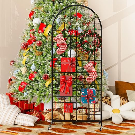 VGMiu Grid Wall Panel 2PCS Display Stand 2' x 5.2' FT Black Grid Wall...