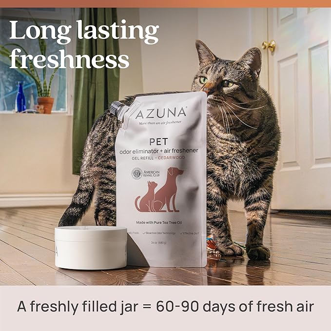 Azuna Pet Odor Eliminator for Strong Odor Gel | Plant Powered Australian Tea