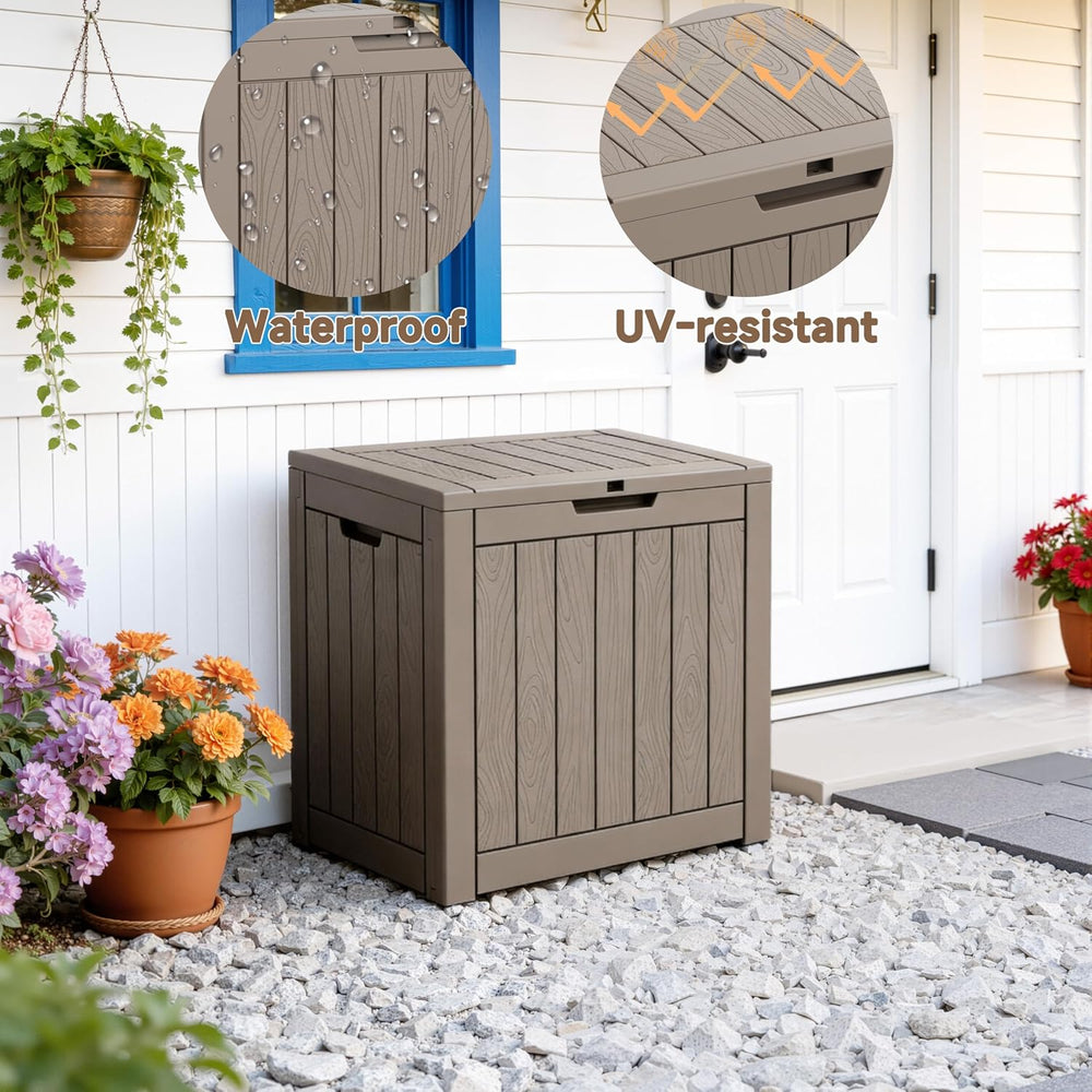 Deck Box Large Outdoor Storage for Patio Furniture, Outdoor Cushions, Garden ...