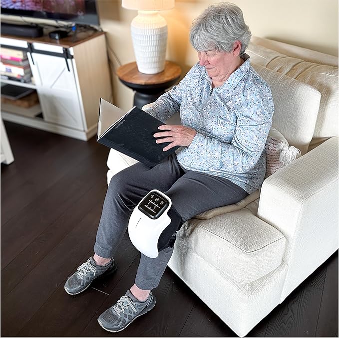 Nobol PhysioFlex Portable Warm Up & Recovery Knee Massager – Cordless Red...