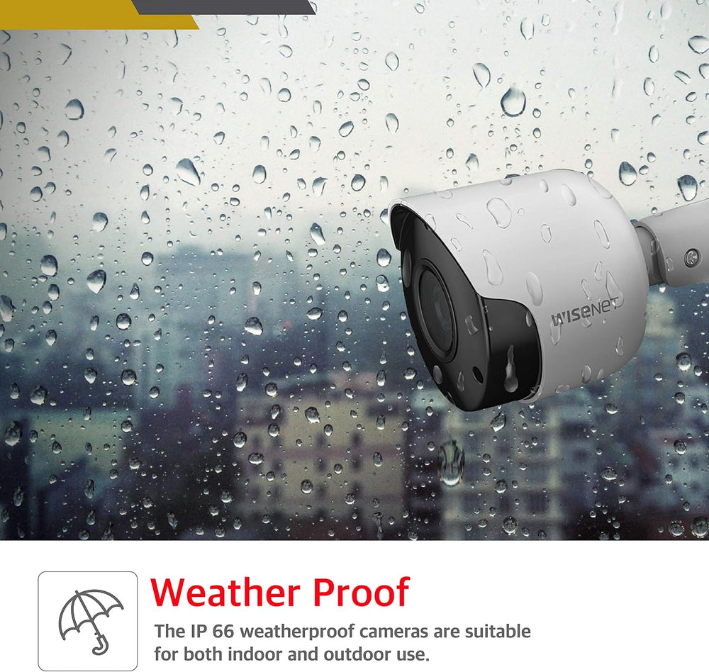 Wisenet SDC-89445BF/89447BF 5MP CCTV Surveillance Weatherproof Bullet Securit...