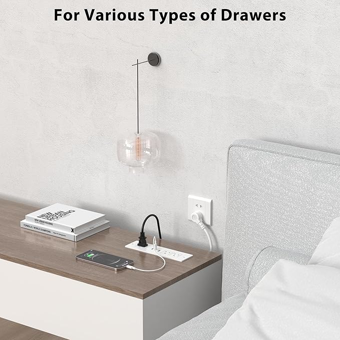 Furniture Drawer Outlet, Recessed Power Strip