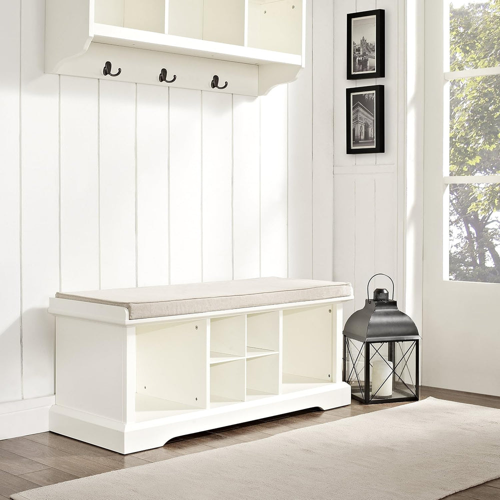 Crosley Furniture Brennan Entryway Bench, Shoe Rack