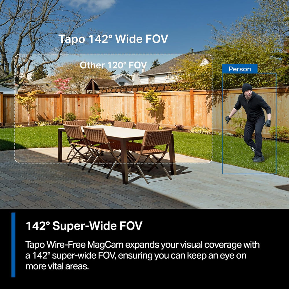 Tapo MagCam 2K+ Security Camera Wireless Outdoor, Battery, C425(2-Pack)
