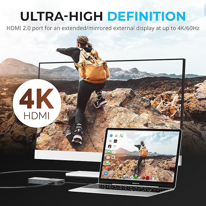 SABRENT USB-C Hub & SSD Enclosure, 6-Port Dock