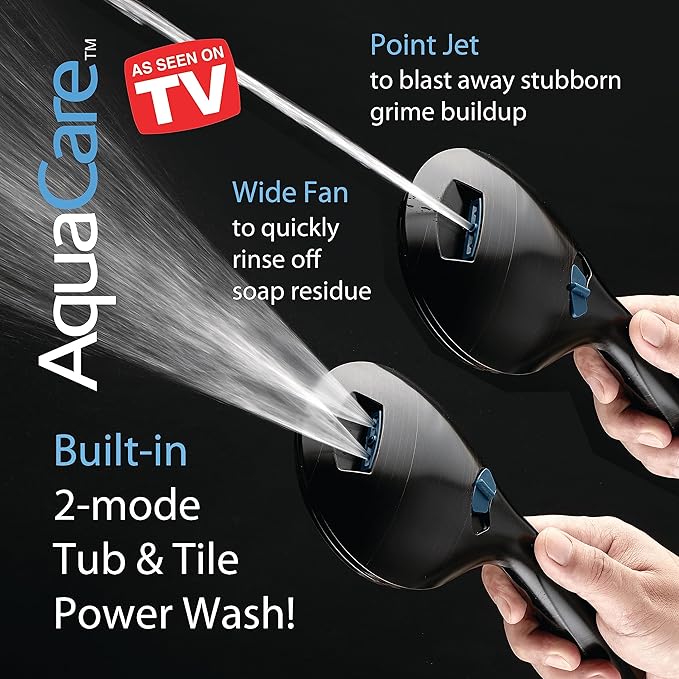 Hotel Spa AquaCare As-Seen-On-TV High Pressure Handheld/Rain 50-mode 3-way