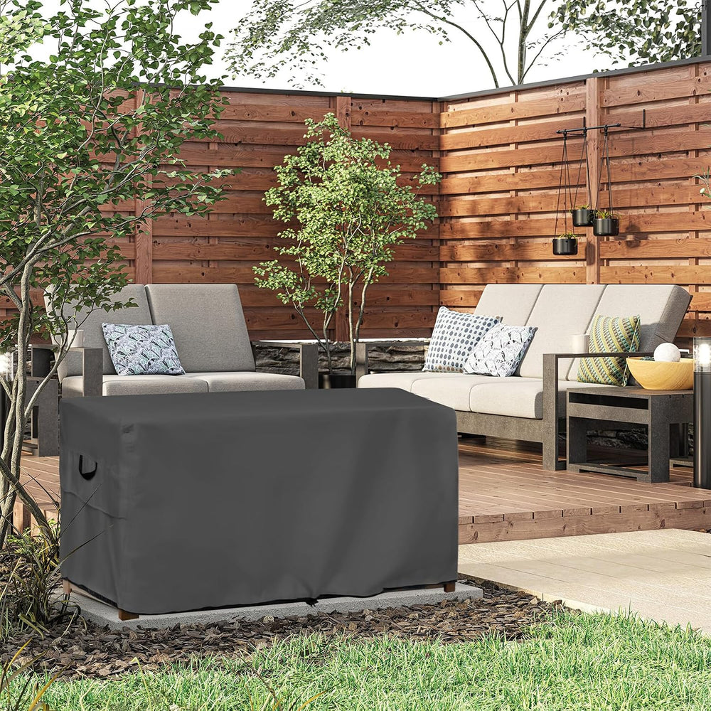 ULTCOVER Waterproof Outdoor Deck Box Cover 44L x 28W x 24H in, Black