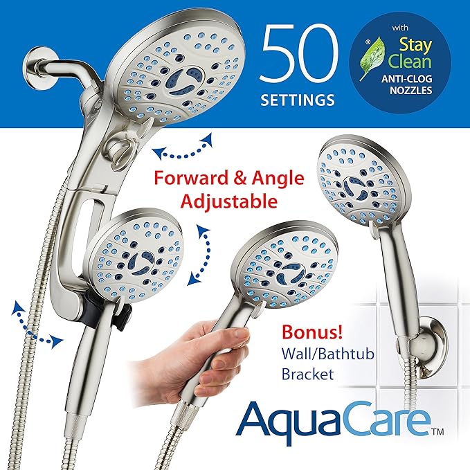 Hotel Spa AquaCare for California As-Seen-On-TV High Pressure Handheld Rain