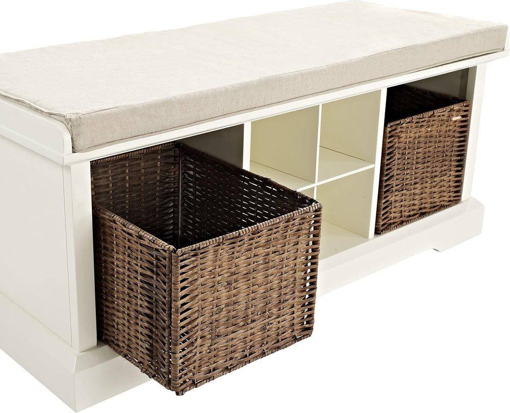 Crosley Furniture Brennan Entryway Bench, Shoe Rack