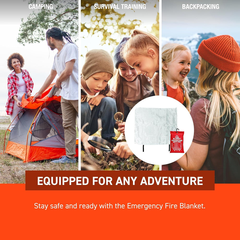 SOL Emergency Fire Safe Blanket, 47" x 70"