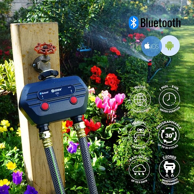 Eden 93442 2-Zone Bluetooth Water Timer