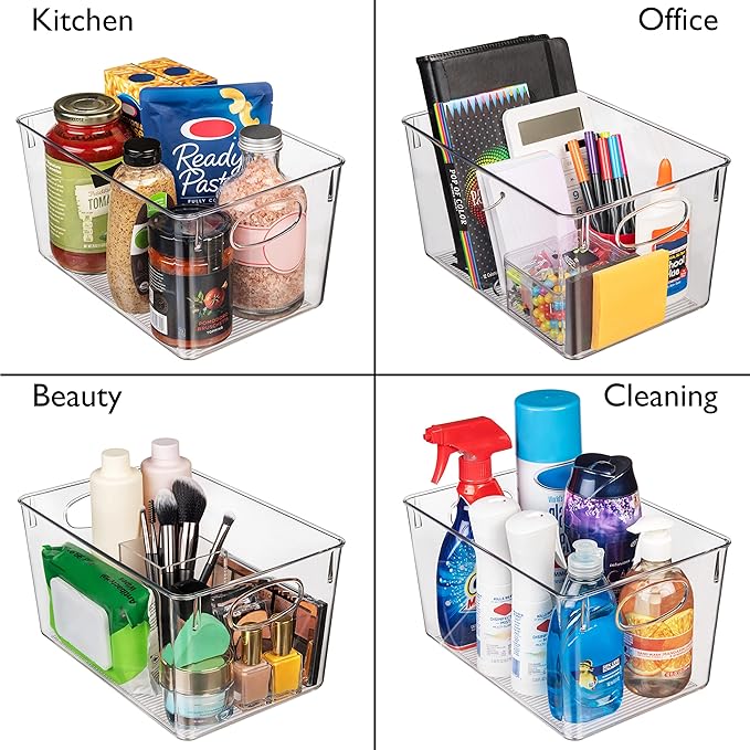 ClearSpace Plastic Storage Bins (4 Pack)