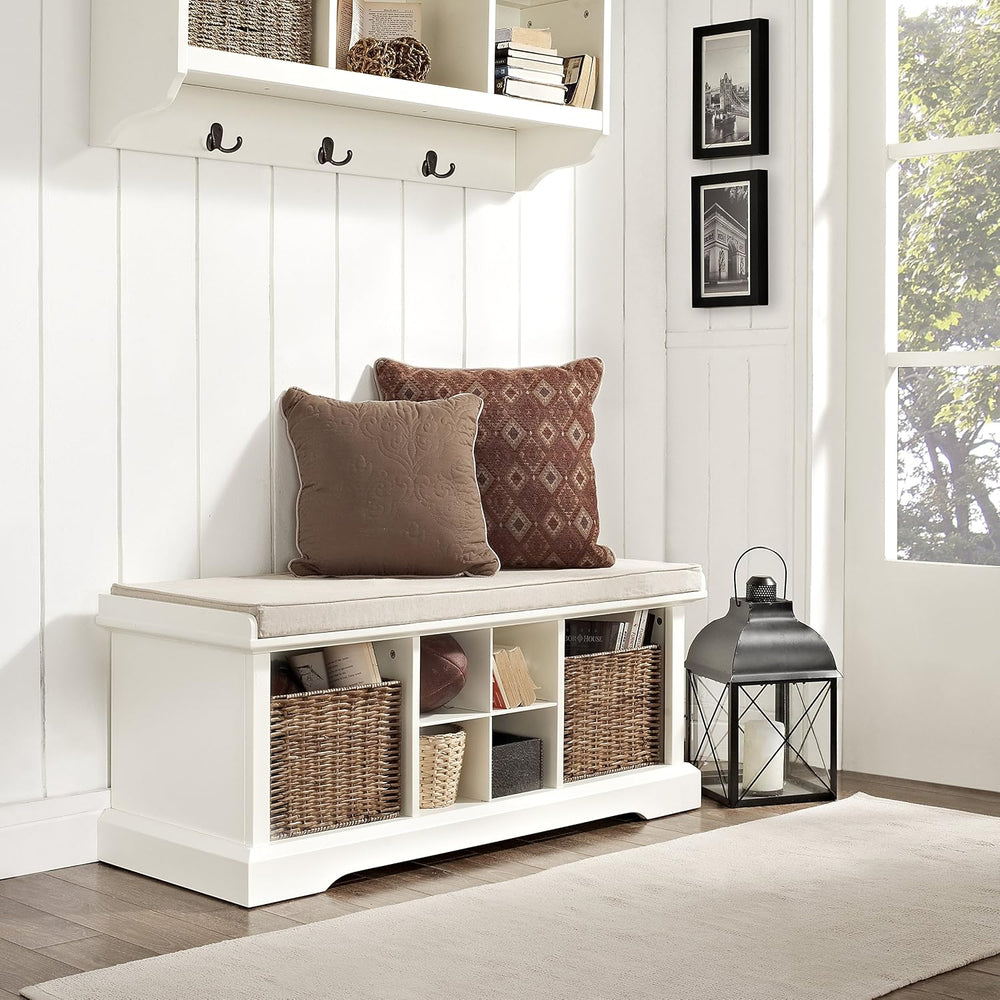 Crosley Furniture Brennan Entryway Bench, Shoe Rack