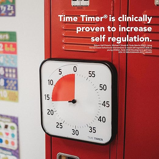 TIME TIMER 12 inch Visual Timer 60 Minute Kids Desk Countdown Clock
